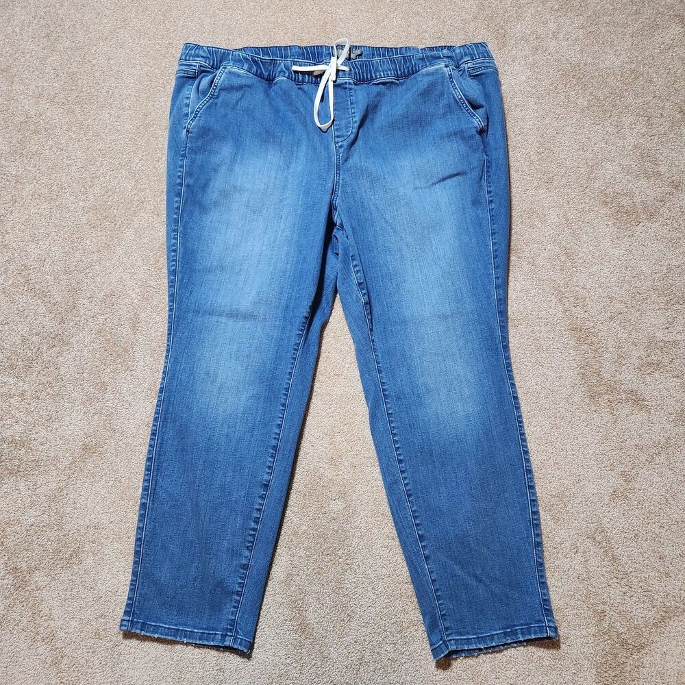 Torrid Women 4X Pull On High Rise Boyfriend Straight Super Soft Drawstring Jeans